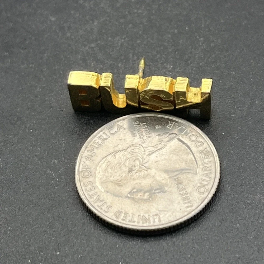 Bush Gold Tone Lapel‎ Hat Pin